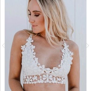 Floral lace bralette